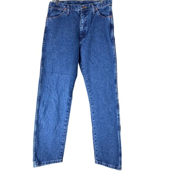 Vintage Wrangler Jeans Size 34x32 13MWZGK Straight Leg Medium Wash Denim